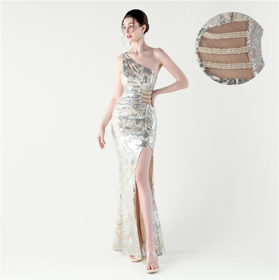 H04fe38c82aa34bae894864b37f4b695da.jpg Luxelle8 Off-Shoulder Sequin Mesh Evening Gown - Image 1