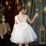 Girls Princess Formal Wedding Flower Girl Birthday 14 Years Children's Costume Puffy Tulle Skirt Beaded Dot Print Polyester ODM - Image 2