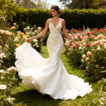 Newest High Quality Bohemian Lace Wrap Waist Lace Washable Bride Light Super Fairy Perspective Deep Sexy Mermaid Wedding Dress - Image 2