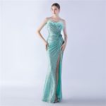 Luxelle8 Ostrich Feather Floral Luxury Evening Gown - Image 4