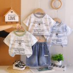 Boys' Summer Set 2026 New Style Baby Cool Two-piece Set Children's Short-sleeved Summer Kids Clothing Trendy Toddler Clothes Set