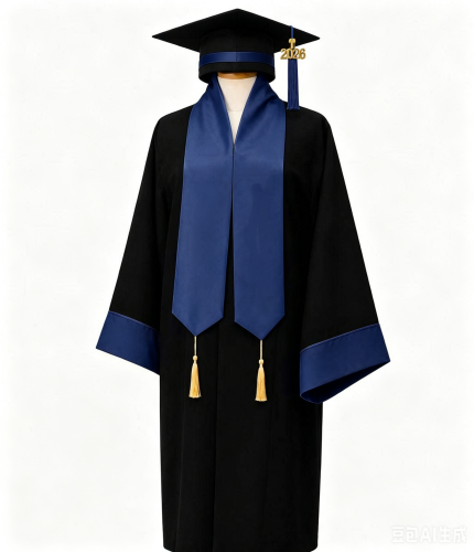 Wholesale Matte Black Graduation Robe Tassel Stole High School Bachelor Custom Gown University Dress Adults Unisex 100%