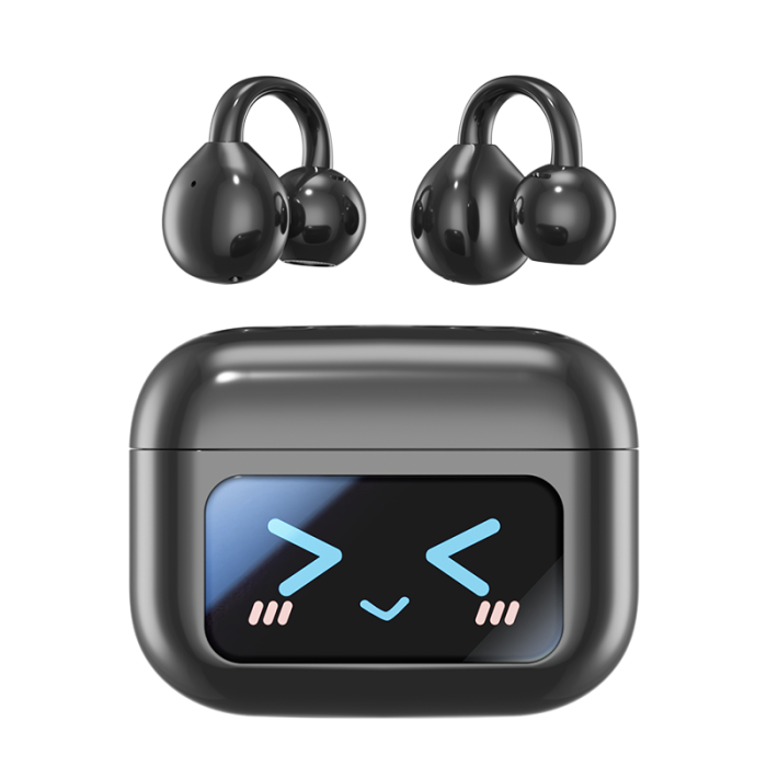 Clip-On Sport Earbuds with LED Display for Active Use | Luxelle8