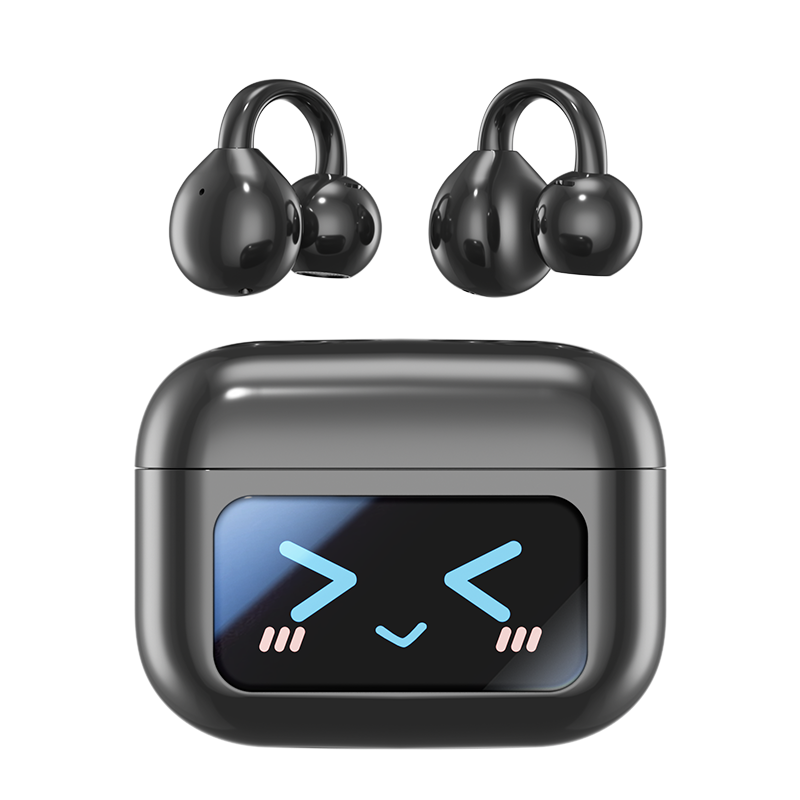 H3954a750dd0d49a8bcce81cbe15ec103m.png Luxelle8 M100 Smart Clip-On Sport Earbuds | LED Battery Display | Active Lifestyle - Image 1