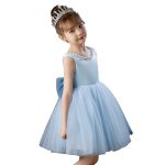 Girls Princess Formal Wedding Flower Girl Birthday 14 Years Children's Costume Puffy Tulle Skirt Beaded Dot Print Polyester ODM - Image 5