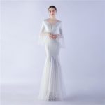 Luxelle8 Mesh Sequin Stage Evening Gown - Image 4