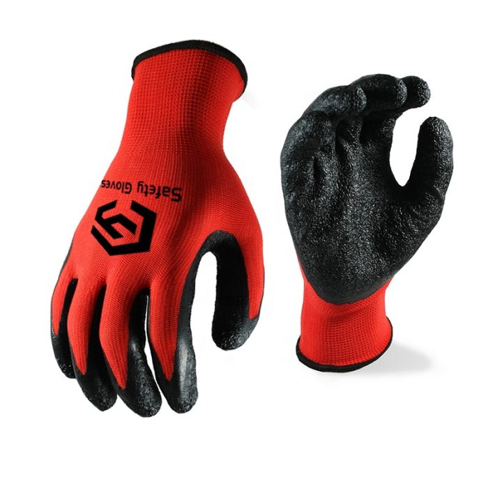 Industrial Rubber Latex Work Gloves for Workplace Safety | Luxelle8