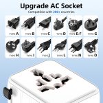 Worldplug 17W Dual USB C EU UK US AUS Adapter Cheap Universal Tabletop Copper Socket Travel Adaptor 2 Socket Outlets for Mobile - Image 4
