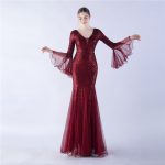 Luxelle8 Mesh Sequin Stage Evening Gown - Image 6