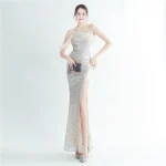 Luxelle8 High-Density Feather Beaded Luxury Evening Gown - Image 5