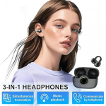 Luxelle8 HZC-A80 AI Translation Earbuds | IPX5 ENC Noise Reduction | Hi-Fi Travel Audio - Image 3