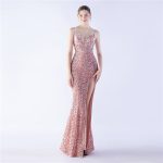 Luxelle8 Colorful Beaded Spaghetti-Strap Evening Gown - Image 4