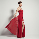 Luxelle8 Asymmetric Lace Sequin High-Slit Evening Dress - Image 4