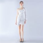 Luxelle8 Ostrich Feather Short Evening Party Dress - Image 2