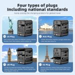 Worldplug International Plug Converter Adaptor Worldwide Travel Charger Universal Adapter Plug Socket with 3 Usb and Type-c - Image 4