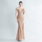 Luxelle8 Corset Velvet Sequin Mermaid Evening Gown - Image 6