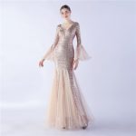 Luxelle8 Mesh Sequin Stage Evening Gown - Image 3