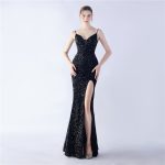 Luxelle8 Colorful Beaded Spaghetti-Strap Evening Gown - Image 2