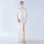 Luxelle8 Ostrich Feather Party Performance Evening Gown - Image 2