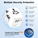 Worldplug 17W Dual USB C EU UK US AUS Adapter Cheap Universal Tabletop Copper Socket Travel Adaptor 2 Socket Outlets for Mobile - Image 5