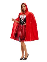 Halloween Little Red Riding Hood Princess Gothic TV Movie Women's Adult Polyester Cosplay Costume Medieval Cape Dresses - Image 4