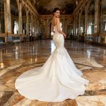 Newest High Quality Bohemian Lace Wrap Waist Lace Washable Bride Light Super Fairy Perspective Deep Sexy Mermaid Wedding Dress - Image 6
