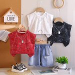 Boys' Summer Set 2026 New Style Kids' Cool Sports Vest Two-piece Set Kids Clothing Trendy Summer Casual Clothes for Toddlers