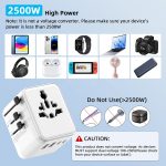 Worldplug 17W Dual USB C EU UK US AUS Adapter Cheap Universal Tabletop Copper Socket Travel Adaptor 2 Socket Outlets for Mobile - Image 2