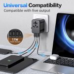 Worldplug International Plug Converter Adaptor Worldwide Travel Charger Universal Adapter Plug Socket with 3 Usb and Type-c - Image 3