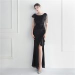 Luxelle8 Ruffle Beaded Celebrity Sequin Evening Dress - Image 2