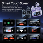 Luxelle8 M100 Smart Clip-On Sport Earbuds | LED Battery Display | Active Lifestyle - Image 4