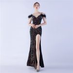Luxelle8 High-Density Sequin Long Evening Gown