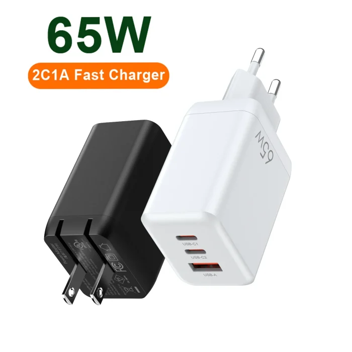 65W GaN USB-C Fast Travel Charger for Travel | Luxelle8