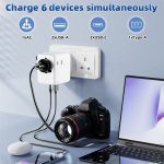 Worldplug 17W Dual USB C EU UK US AUS Adapter Cheap Universal Tabletop Copper Socket Travel Adaptor 2 Socket Outlets for Mobile - Image 3