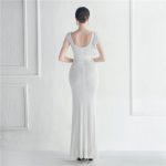 Luxelle8 Ruffle Beaded Celebrity Sequin Evening Dress - Image 6