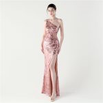 Luxelle8 Off-Shoulder Sequin Mesh Evening Gown - Image 3