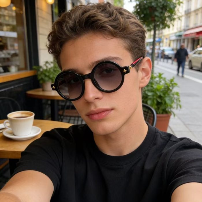 Round Frame Fashion Sunglasses for Outdoor Style | Luxelle8