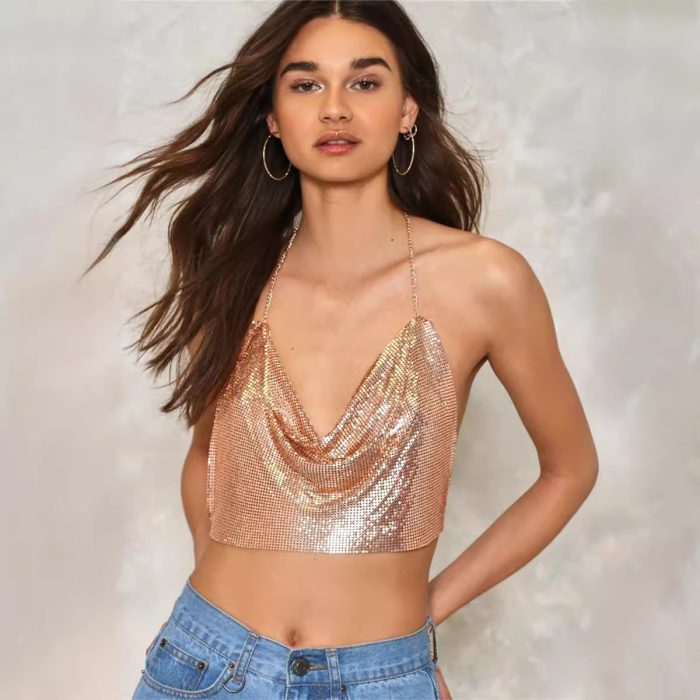 Sleek Slim-Fit Summer Tank Top for Party Events | Luxelle8