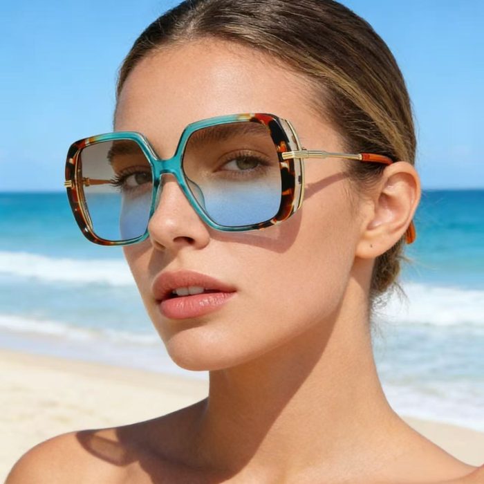 Oversized UV Protection Sunglasses for Outdoor Style | Luxelle8