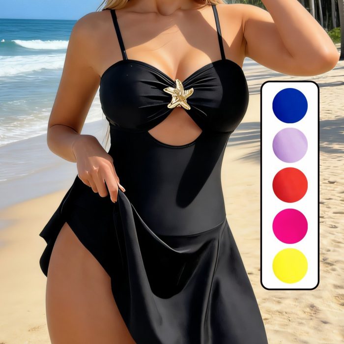 One-Piece Starfish Swimsuit for Resort Wear | Luxelle8