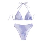 跨境欧美比基尼新款性感晕染款紧身聚拢高腰纯欲风高级感比基尼女 - Image 5