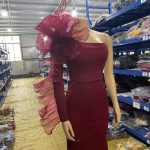 Luxelle8 One-Shoulder Ruffle Maxi Evening Dress - Image 2