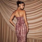 Strapless Lace Mermaid Gown Woman Maxi Dress Lace up Evening Dresses for Birthday Party Club 2026 - Image 3