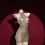 2026 Summer Women's Sexy Mini Dresses Nightclub Nylon See Through Sleeveless Dress Fashion Backless Dress