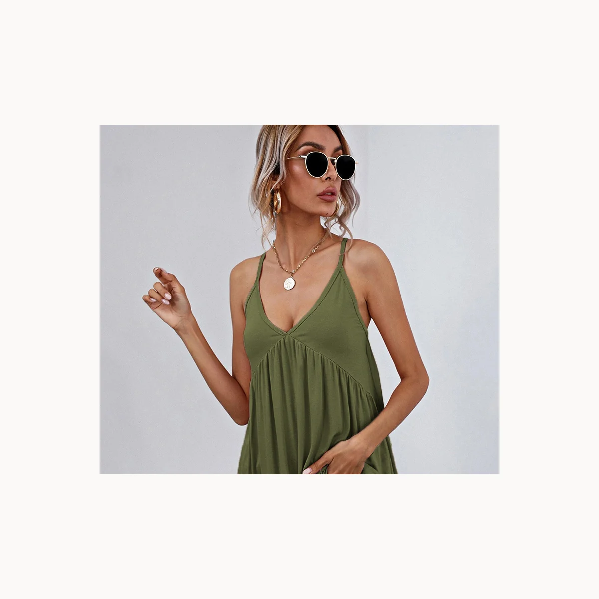 V-Neck Backless Tank Top for Party Events | Luxelle8 - product image 6