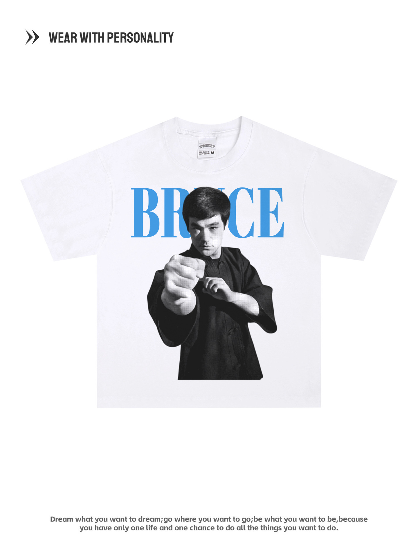 Oversized Vintage Martial Arts Graphic Cotton T-Shirt for Streetwear - product image 3