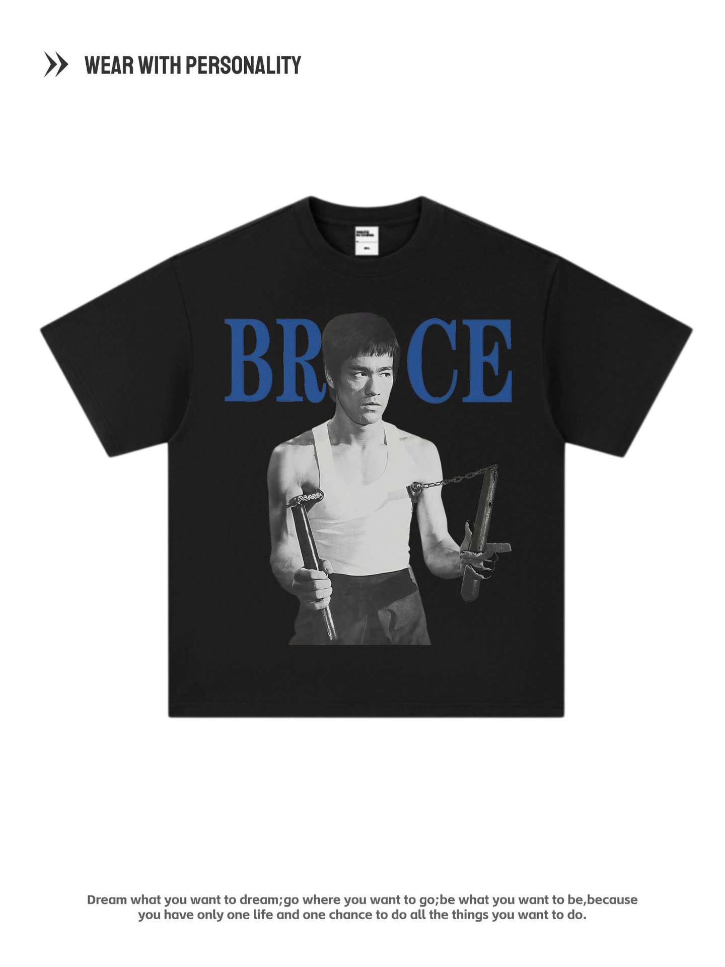 Oversized Vintage Martial Arts Graphic Cotton T-Shirt for Streetwear - product image 8