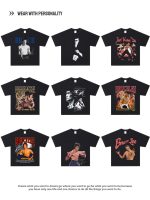 Oversized Vintage Martial Arts Graphic Cotton T-Shirt for Streetwear - image 1
