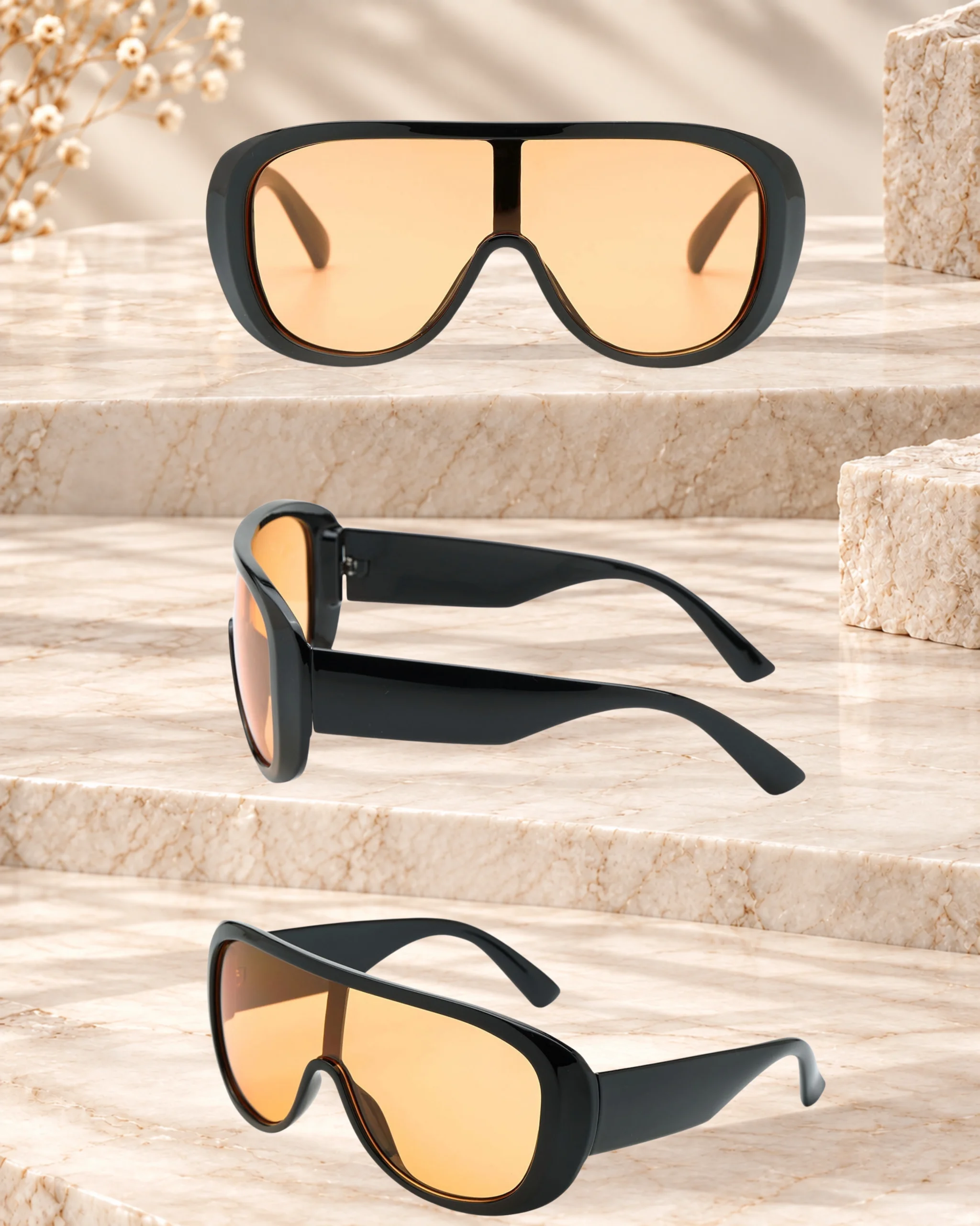 Oversized Shield Sunglasses