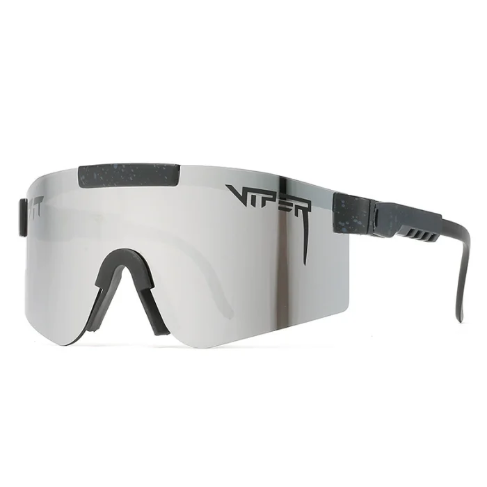 Oversized Shield Cycling Sunglasses for Men and Women, Windproof Sporty Ski Motorcycle PC Glasses with UV400 Protection, Trendy Fashion